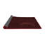 Tapis abstrait en laine marron-55369416