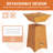 Aoodor  Rustic Corten Steel Fire Pit-168871914