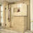 Unidoor Plus 59" W x 36.375" D x 72" H Frameless Pivot Rectangle Shower Enclosure with Fixed Panel-17781118