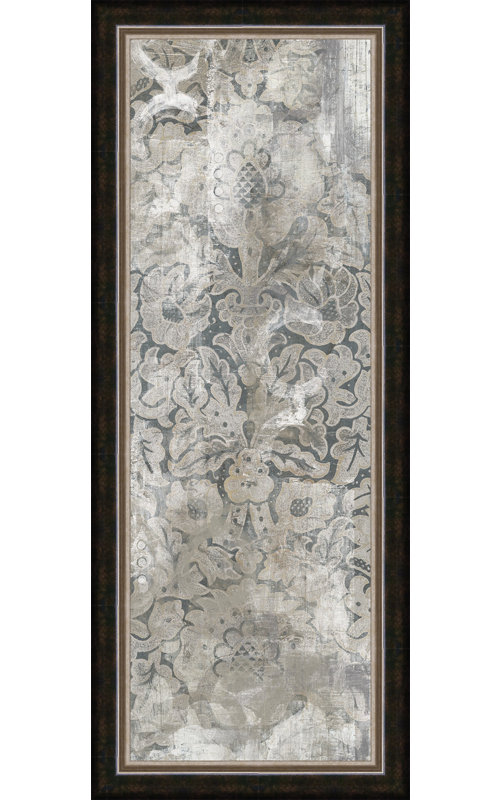 «Nagao Weathered Damask Panel III», impression encadrée