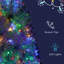 Arbre de Noël artificiel pré-éclairé argenté de 6 pi, 800 pointes de branches denses et moelleuses, 300 lumières à DEL dans 11 motifs d'éclairage, articulé pour les célébrations des Fêtes intérieures et extérieures, fait de brillants effets