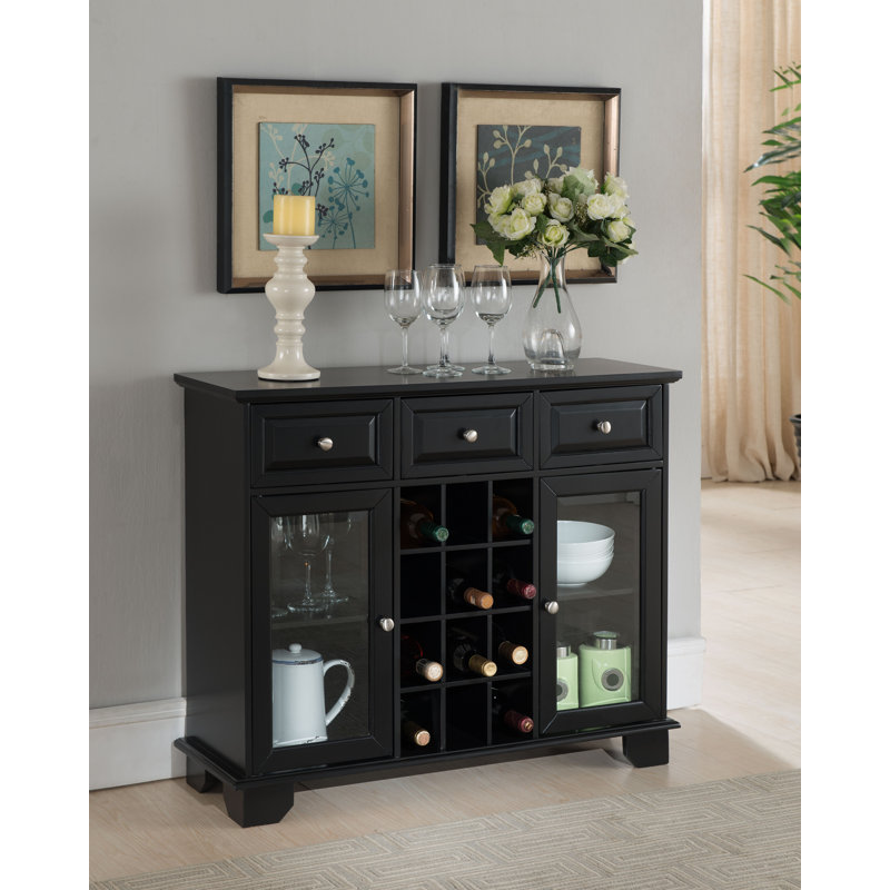 Rafaan Buffet Server Sideboard Cabinet with Wine Storage