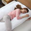 Oreiller de grossesse en forme de U avec garnissage en duvet synthétique hypoallergénique Delaware