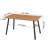 Rectangular with Steel Base Dining Table