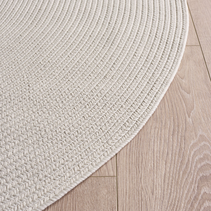 Tapis d'intérieur tissé à la main Amaya, Rond 6 pi 0 po x 6 pi 0 po