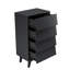 Commode à 4 tiroirs en noir