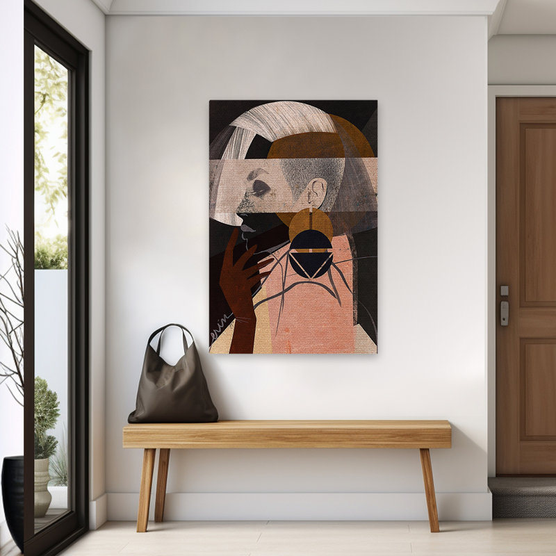 Face Off No. 2 - Figuratif contemporain multicultural, études d'art, H 60 po x l 40 po