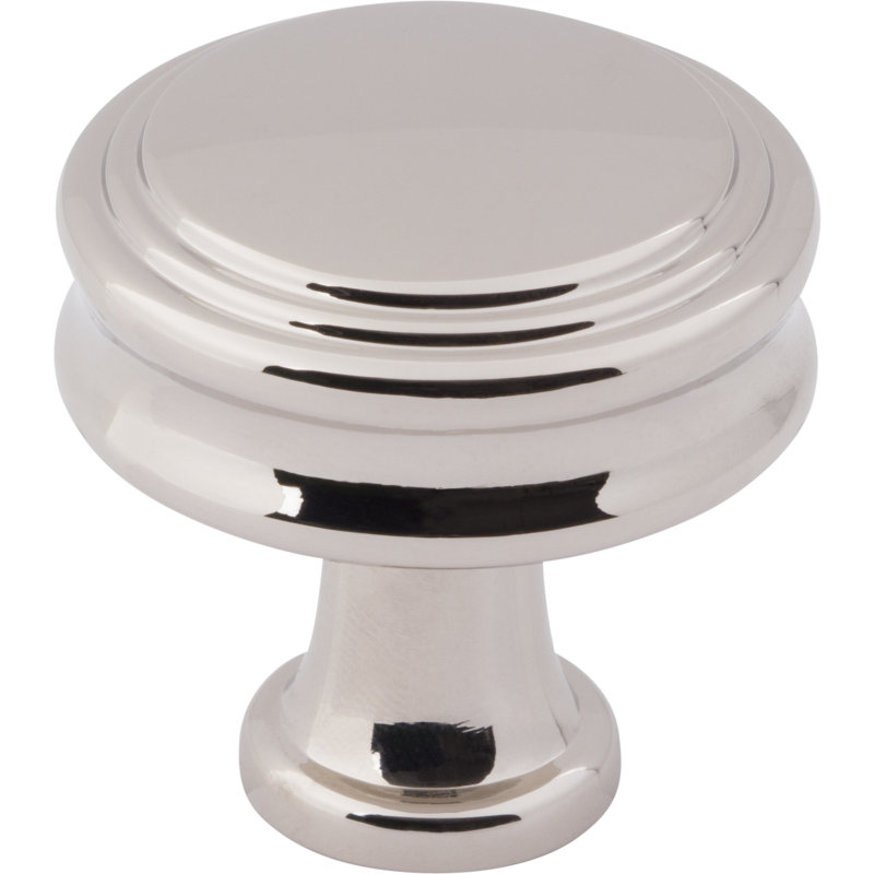 Coddington 1 1/4" Length Round Knob, Polished Nickel
