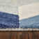 Hand Tufted Graphic Rug, Blue/Ivory