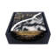 Lion Lacquer Coaster Set with Holder