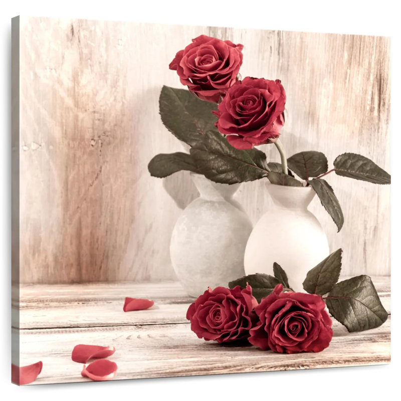 Vase de roses Harnek, H 24 po x l 24 po
