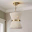 Claretta 2 Light Cotton Dimmable Pendant-495091798