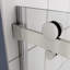 Porte de douche coulissante en verre trempé de 5/16 po - réglable pour salle de bain murale inégale avec rail lisse-123108710