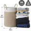 58L  Laundry Hamper Woven Collapsible Dirty Clothes Basket