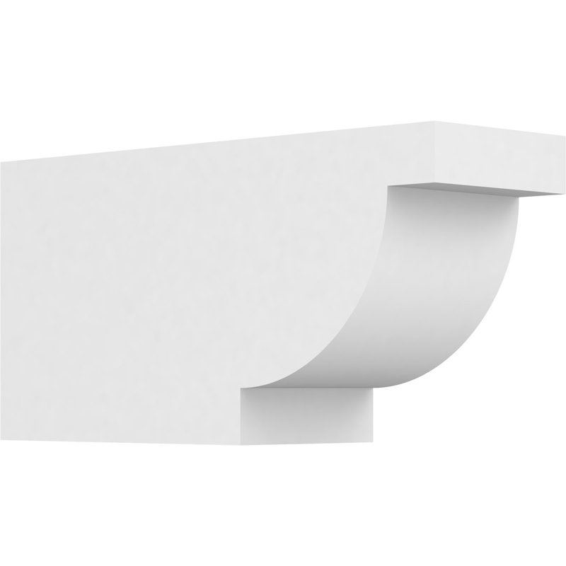 4"W x 6"H x 12"L Standard Alpine Architectural Grade PVC Rafter Tail, 6"H x 4"W x 12"D