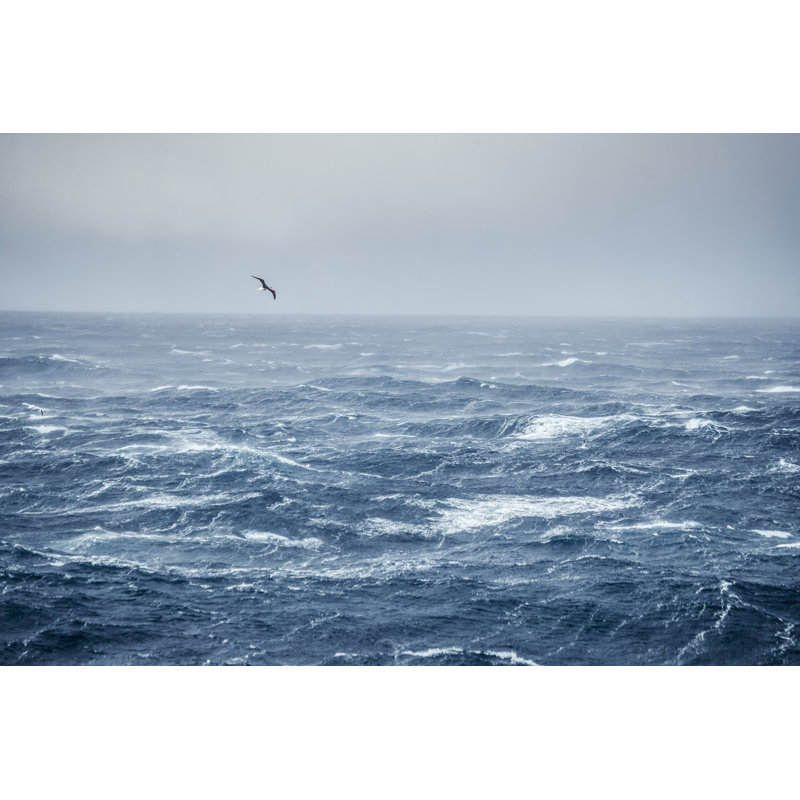 Out In A Rough North Sea by Piola666 - Wrapped Canvas Print, 20cm H x 30cm W