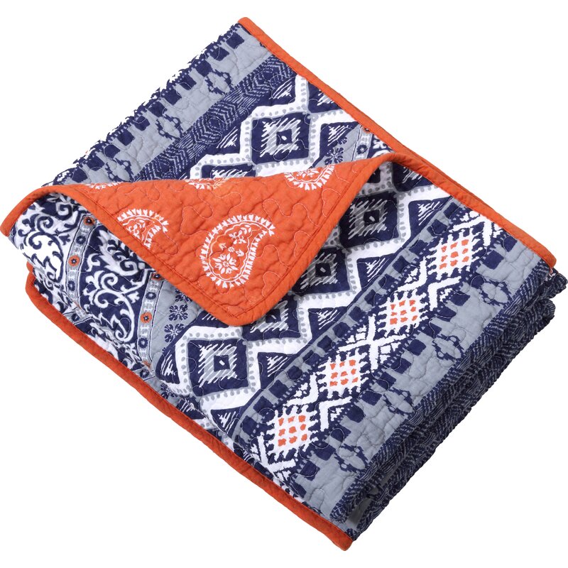 World Menagerie Sayers Quilted Throw Blanket & Reviews | Wayfair