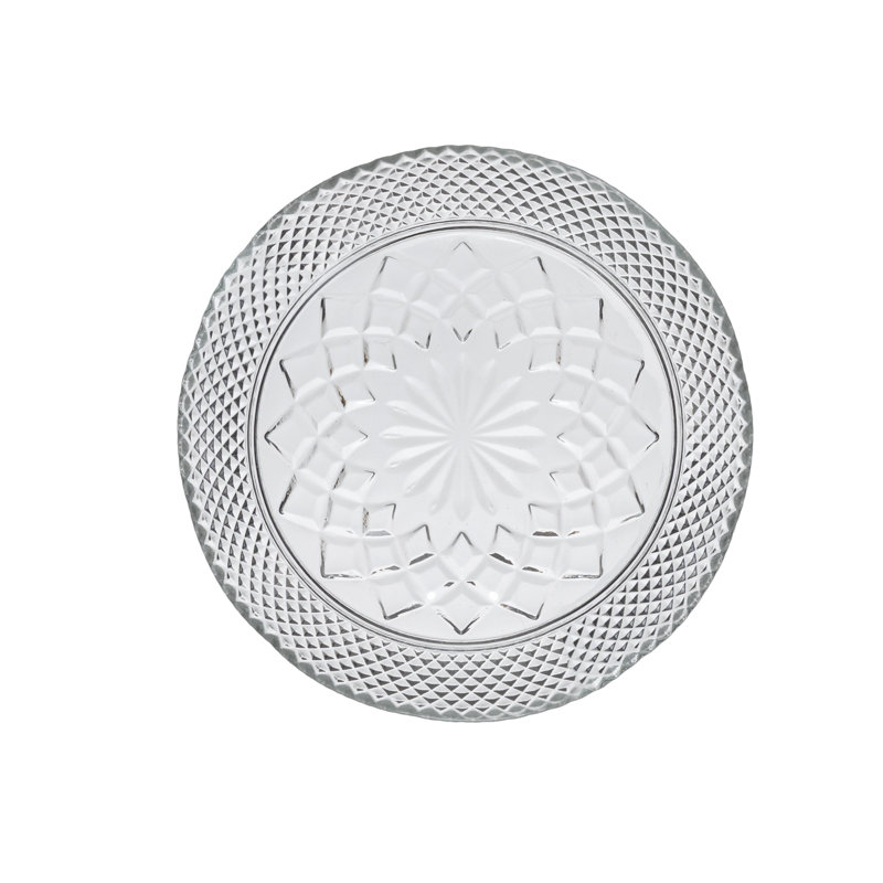 Cristal Glass Appetizer Plates, Clear