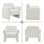 33.7" Upholstered Accent Armchair with Unique Arms-234039417