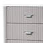 Commode haute 5 tiroirs avec plateau Gema, gris clair