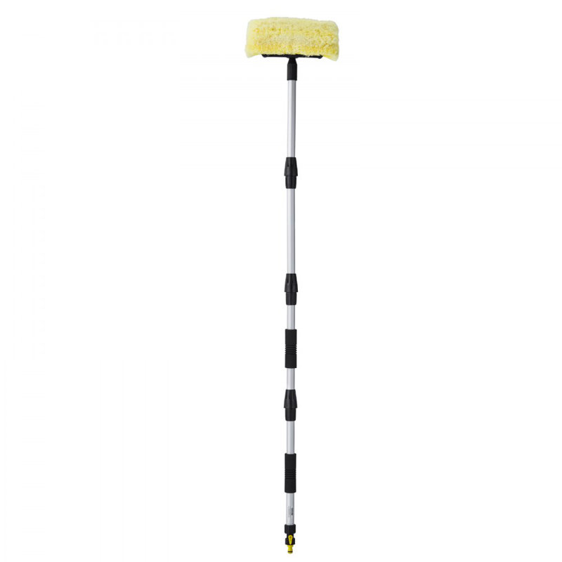 Brosse de lavage de voiture 66,7 pouces avec brosse à poils en PVC souple de 12 po