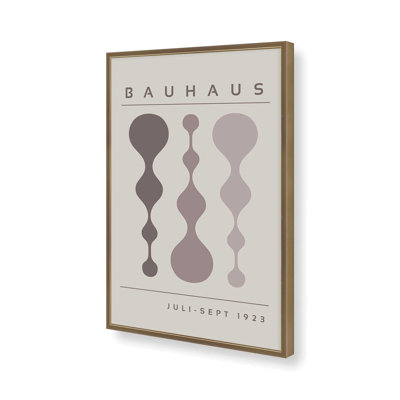 «Warm Taupe», affiche rétro Bauhaus