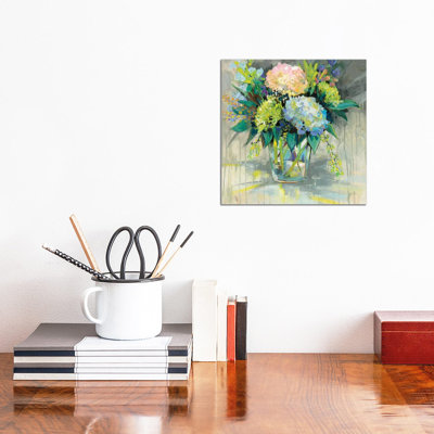 Hydrangeas From The Garden by Jeanette Vertentes - Wrapped Canvas Gallery-Wrapped Canvas Giclée