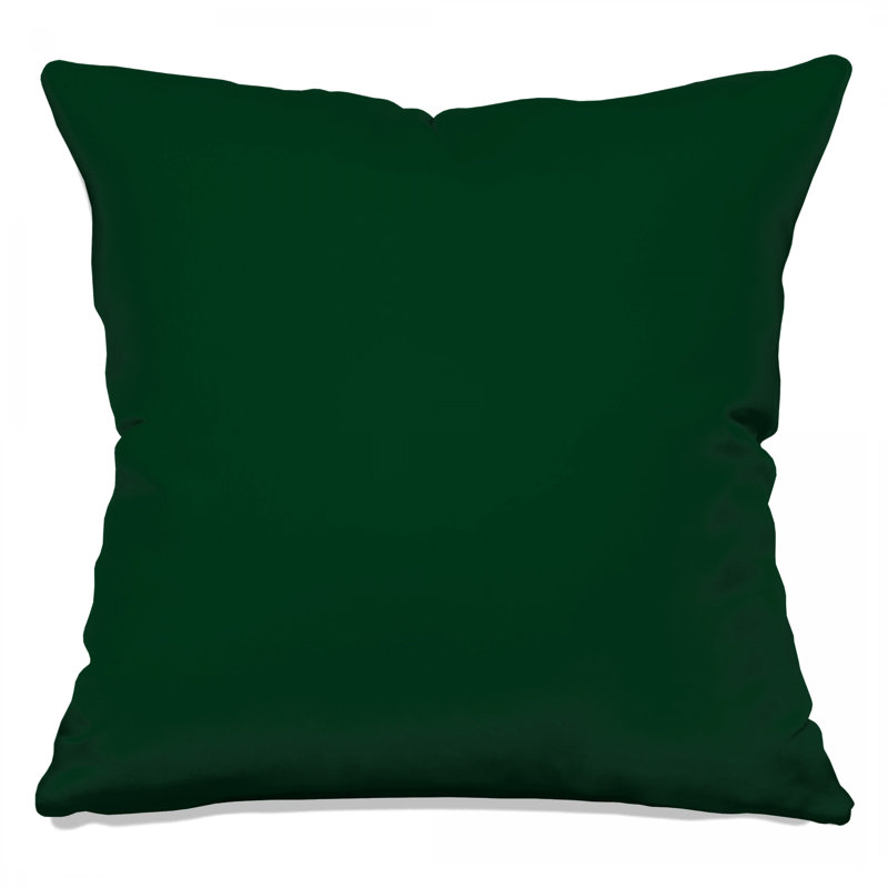 Solid Forest Green Double Sided Throw Pillows, 26 x 26 inches