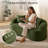  65.4" Plush Curved Loveseat Sofa with Pillows-454918409