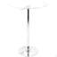 Table de bar contemporaine transparente Clear