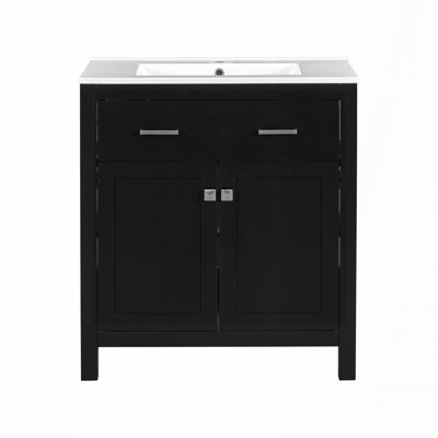 Meuble-lavabo 30 po avec lavabo en céramique