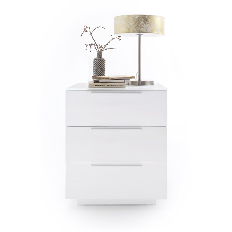 Giana 3 Drawer Bedside Table