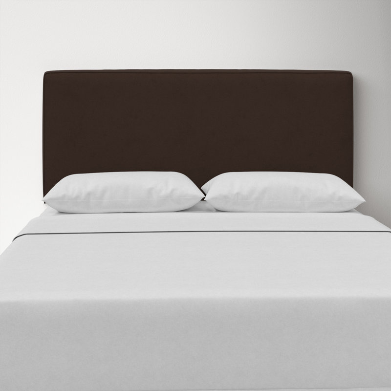Marquise Upholstered Headboard, King, Classic Chocolate Velvet