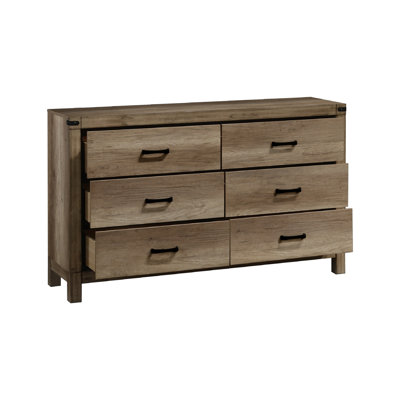 Commode 6 tiroirs en bois massif Contemporary Contemporary Rustic