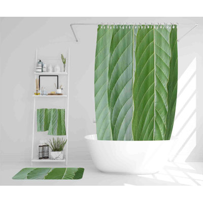 Nayellie Polyester Shower Curtain Set