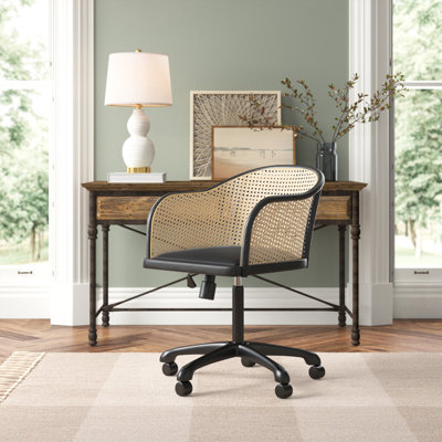 Chaise de travail en velours Nakita