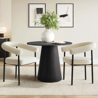 3-Pieces Round  Dining Table Sets