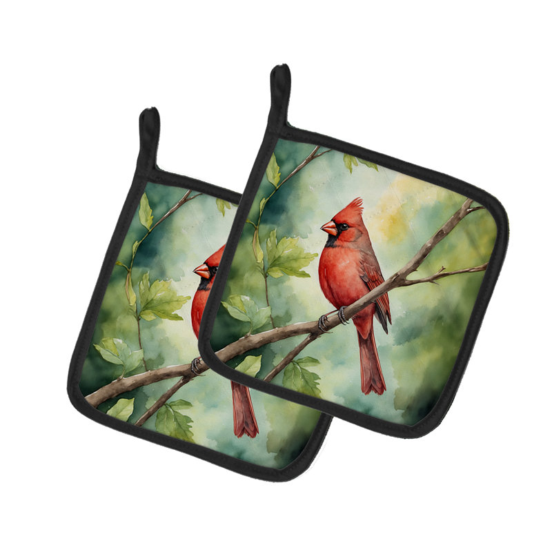 Paire de porte-casseroles West Virginia Northern CardInal
