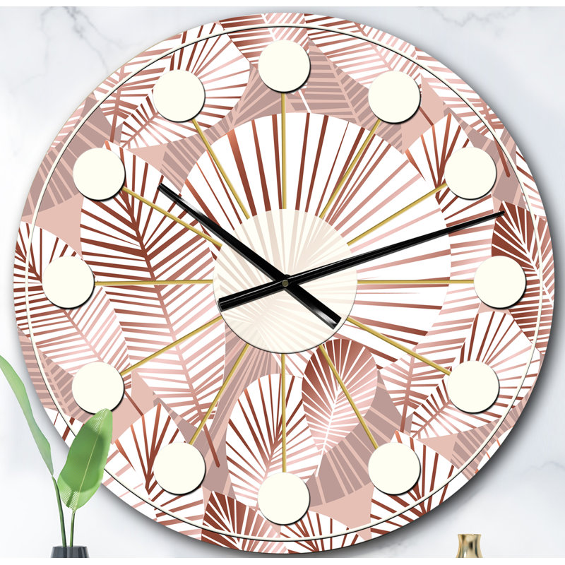 Horloge murale Golden Mid-Century IV, Surdimensionné