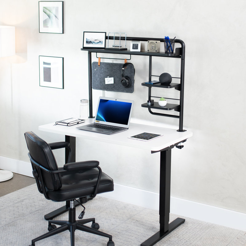 Système de tablettes de bureau 38 "avec tableau mémo magnétique VIVO Clamp-on