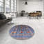 Tapis bleu / gris Ritwik-1467498100
