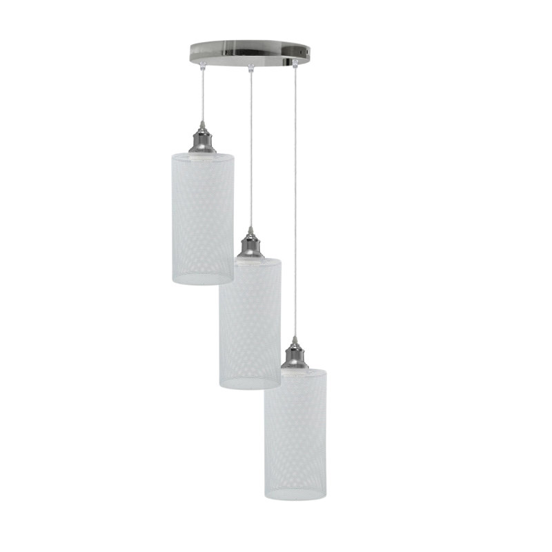Feguens 3 - Light White Cluster Pendant