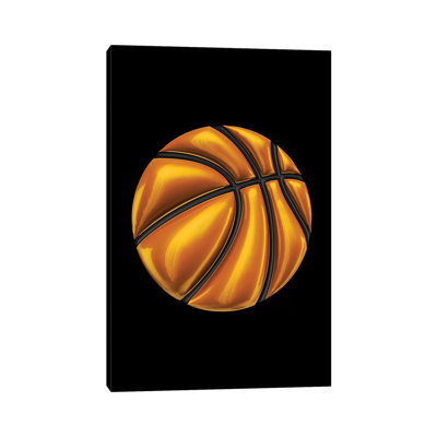 Basketball by Octavian Mielu - Wrapped Canvas Print