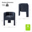 Chaise avec accoudoirs à dossier bas Braien-519866711