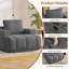 Fauteuil d'appoint surdimensionné de 44 pouces, fauteuil canapé une place en mousse à mémoire de forme avec assise profonde et accoudoirs larges-129883934