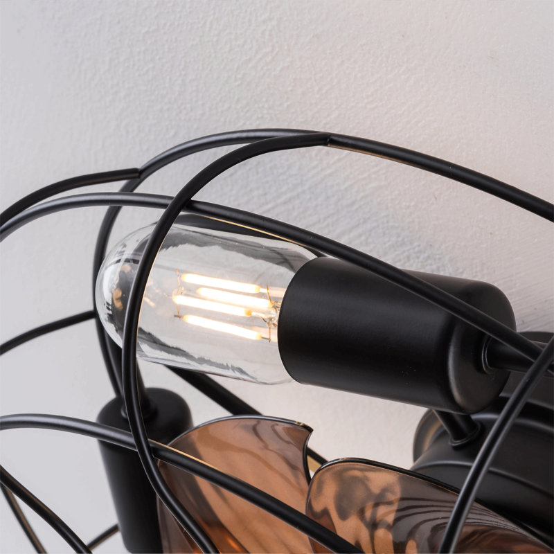 Nouveau ventilateur de plafond de 19 pouces avec moteur à courant continu réversible à 8 vitesses et 8 pales pour chambre à coucher
