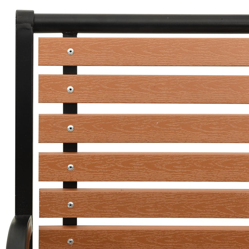 Wellard Outdoor Bench, Brown/Black