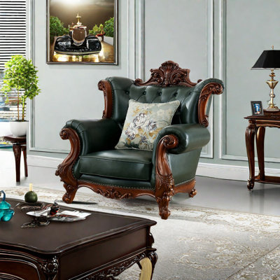 Fauteuil en cuir véritable American