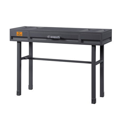 Gunmetal Writing Desk With 1 Drawer