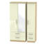Yvette 3 Door Manufactured Wood Wardrobe-18860442-23704038